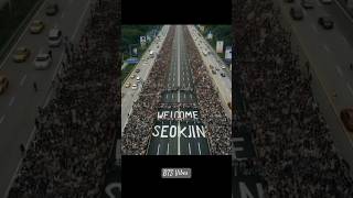 BTS Jin 💜 Comeback to Military video | bts jin military return date#shorts  #viral #bts #btsarmy
