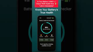 🔋Check Battery Health Like a Pro! #shorts #batteryhealth #batterylife