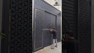 Latest and modern folding with sliding gate installation #gate