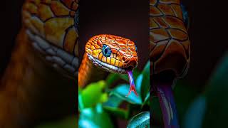 The beauty of the snake#SnakeStrike 🐍🌲#SilentHunter #DeadlyBeauty  #WildlifeShorts #SnakePower