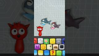 Sprunki - A fun story of Raddy vs Tralalero tralala shark, made with stop-motion clay animation!
