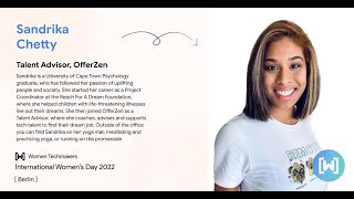 IWD 2022 - WTM Berlin | Sandrika Chetty | Helping Techmakers land their dream careers
