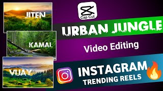 Urban jungle font video editing || capcut video editing