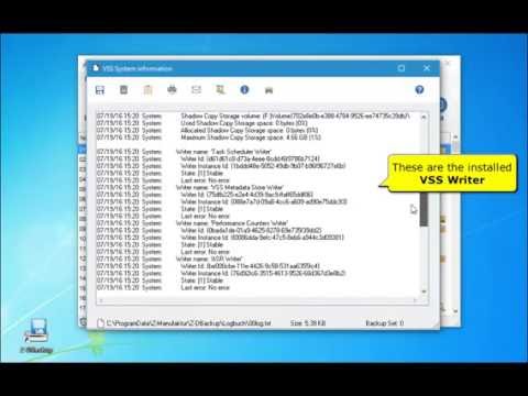 VSS troubleshooting with Z-DBackup