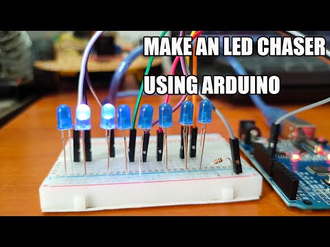 LED chaser using Arduino | led chaser programming for arduino | ANTO's ATL E-Logger