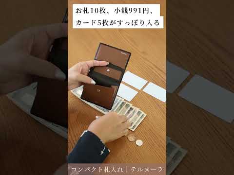 【キプリス】コンパクト財布の収納力は？（テルヌーラ）