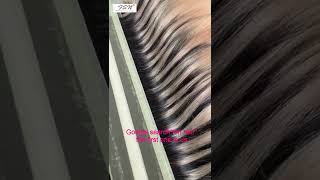 piano color tape hair highlight color tape hair extensions how to made in factory #shorts