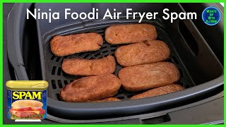 Ninja Foodi Air Fried Spam easy done in 10 minutes & sandwich