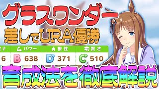 【ウマ娘】グラスワンダーのURA優勝する為の育成方法！差しに必要なステータスと実践紹介【プリティーダービー】