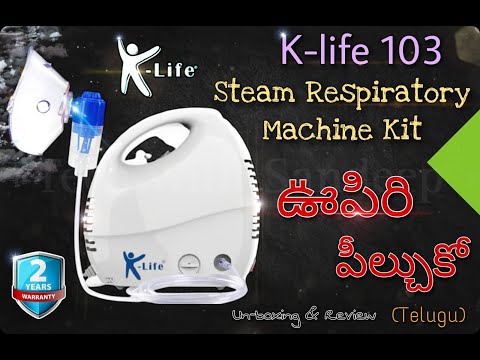 How to use Nebulizer Machine || K-Life Nebulizer Neb-103 || Nebulizer Machine || Telugu