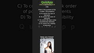 CSS What is the purpose of the z index CSS property