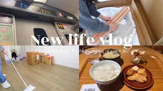 〔vlog〕一人暮らし始めました📦/ 引っ越し初日/ 入居後のお掃除🧹/ 購入品紹介