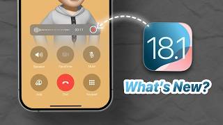 iOS 18.1 Public Beta 1: Call Recording, Clean Up & Apple Intelligence!