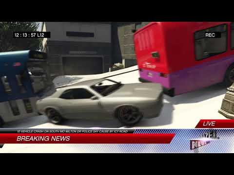 GTA V Icy Road Mayhem