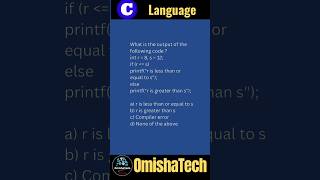 Relational operators | C programming #shorts #viral #omishatech #cprogramming #operator