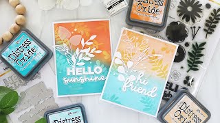 2 Easy Emboss Resist Techniques for Stunning Ink Blended Cards