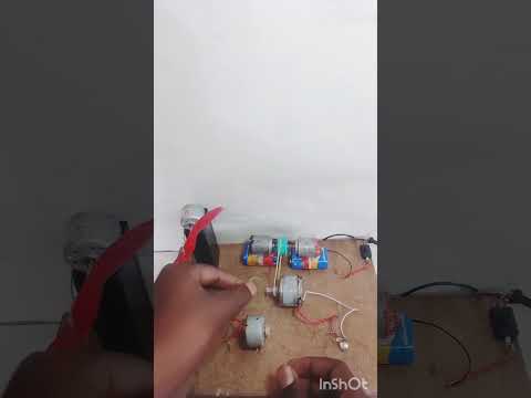 generator motor experiment with a double DC motor