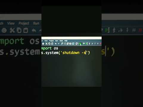 Shut Down Laptop/Computer by using python #shorts #chalocodingsikhtehai