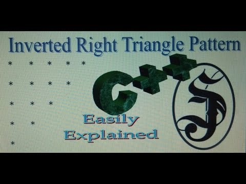 Inverted (or Reverse) Right Triangle Pattern in C++// SJ Tutorials
