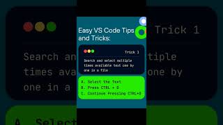 🚀✨ Boost Your VS Code Skills!: Mastering Search & Select in a Snap! 🎯📝#vscode  #shorttrick #codebykd