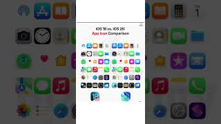 iOS 18 vs iOS 26 Icon Evolution 🔥 | Which One Looks Better? 🤔#iOS18 #iOS26 #AppIcon #iPhoneUpdate