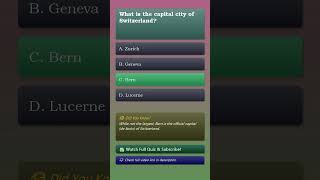 Mind Blowing Facts About Switzerland 1 #shorts #shortsquiz #switzerland