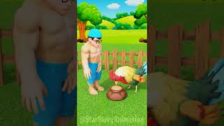 Nick & Tani take care of Ducks & Hens that lay eggs #scaryteacher #animals #shorts #funny