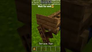 Making furniture in minecraft build hack #minecraft #buildhacks #popularshorts