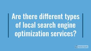Local Search Engine Optimization Services