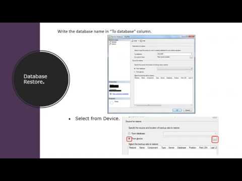 Database Restore in SQL Server | SQL server