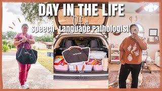 DAY IN THE LIFE OF A SPEECH- LANGUAGE PATHOLOGIST 🗣️ (SLP) | pediatric home health setting 🏡