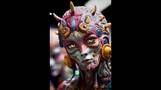 Using Stable Diffusion Depth Map Extension to Animate Images, Midjourney "Psychedelic Aliens"