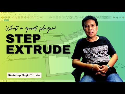 Sketchup Tutorial: How To Use The Step Extrude Plugin