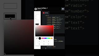 HTML input Types......#html #coder #htmltutorial #css #html5 #input #typebeat #htmlcss #htmlcoding