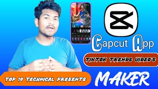 Capcut App Tiktok Trend Video's Maker || capcut tiktok trending video || @technicalview