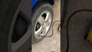 Flat tyre.