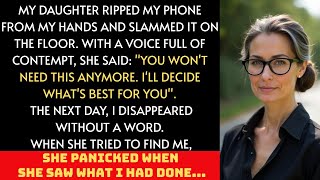 My daughter ripped my phone from my hands and slammed it on the floor  i vanished the next day....