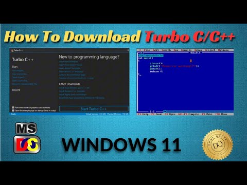 how to install turbo c in windows 11 | How to Download & Install Turbo C/C++ in Windows 11 in 2025