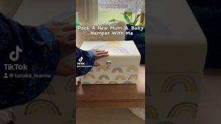 DIY New Mum & Baby Hamper #giftformum #diycraft #hampers #giftideas  #keepsakebox #fyp