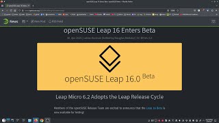 openSUSE Leap 16 Beta has arrived. Honestly not a very good experience so far.