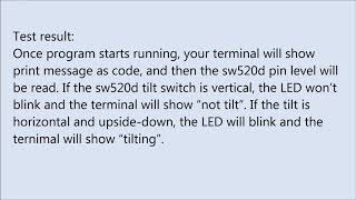 lesson 14: SW520D Tilt Switch with Raspberry Pi