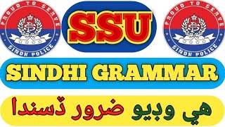 SINDHI Grammar for SSU ECT test#ssuwrittentest #ectjobs #Sindhi #policeinterview