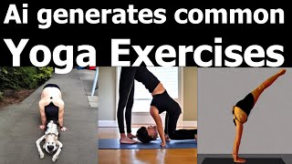 Ai generates the most Common Yoga Poses as cursed Pictures