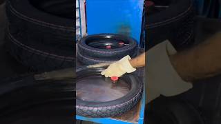 Amazing process of motorcycle tyre making #shorts #manufacturing