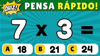 🚨 Quiz de Matemática com Multiplicação #1 [DUVIDO VOCÊ ACERTAR TODAS]