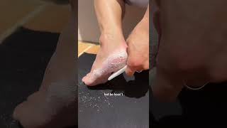 My doubtful dad tries my new product #feetcare #footfile #skincare #skincaretools #exfoliate