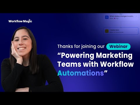 Thanks for joining our “Powering Marketing Teams with Workflow Automations” Webinar!