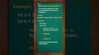 Day 10: Learn Coding for Beginners | What is Ternary Operator? #shorts