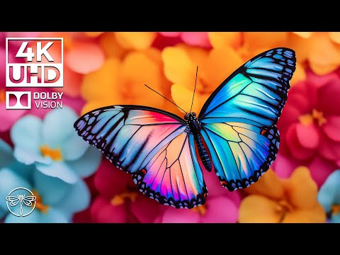 4k - Relaxing Afternoon with Butterfly Dancing in the Sunlight