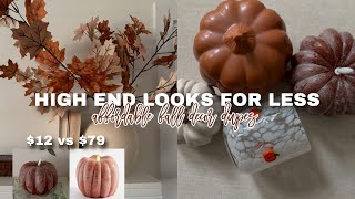 NEW! 2025 FALL HOME DECOR DUPES / HIGH-END LOOK FOR LESS / DECORATING FOR FALL